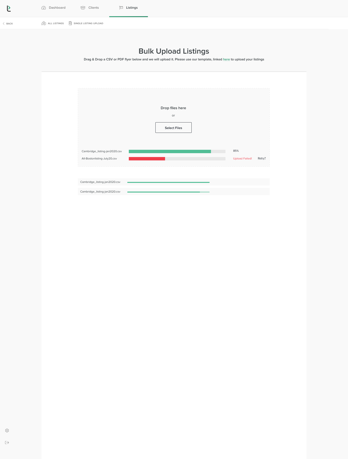 bulk upload
